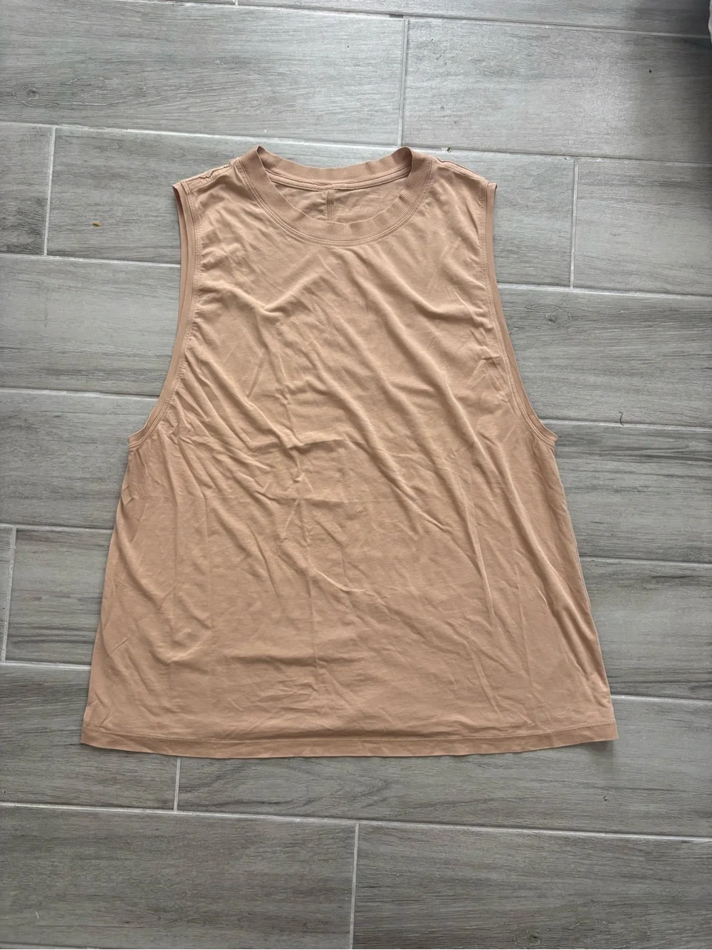 Lululemon All Yours Tank Top Tan Size 8